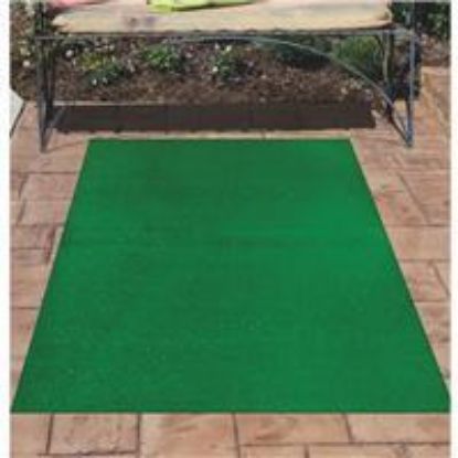 Picture of Area Rug Artificial Grass Polypropylene Indoor-&-Outdoor Green 6' X 4'