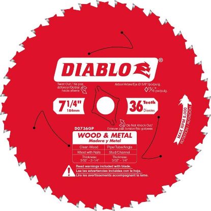 Picture of Circular-Sawblade Wood And Metal Cutting 5/8"-arbor X 36 Teeth