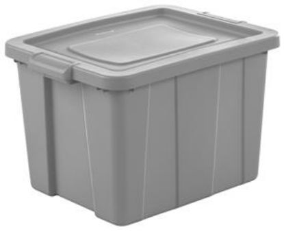 Picture of Storage-tote Polyethylene Gray 18 Gal