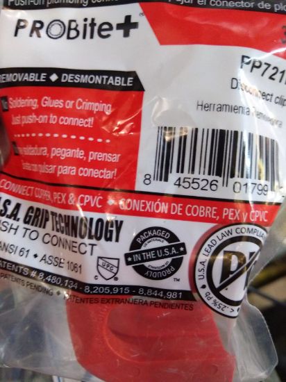 Picture of 3/4" Push Fitting Dismount Clip