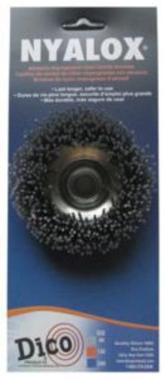 Picture of Cup Brush, 3 In Dia, 5/8-11 Arbor/shank, Nylon Bristle, Gray