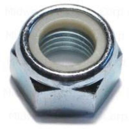 Picture of Hex-Nut Lock-Nut Zinc Metric Nylon Insert 10mm Diameter 1.50 Pitch