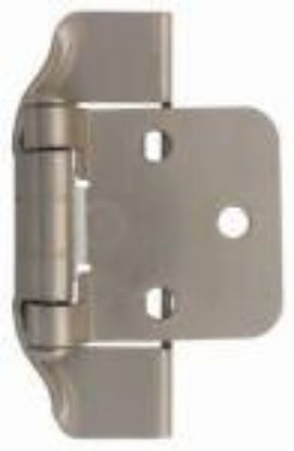Picture of Cabinet Cabinet-Hinge Overlay Semi-wrap Satin Nickel 1/2"