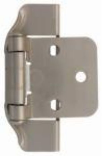 Picture of Cabinet Cabinet-Hinge Overlay Semi-wrap Satin Nickel 1/2"