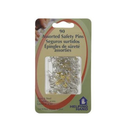 Picture of Safety-pins Assorted Brass Steel Zinc 90/card