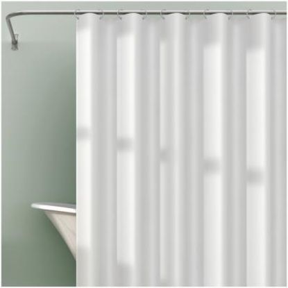 Picture of Shower-Curtain Liner Polyethylene-Vinyl-Acetate Light-weight White 70" X 72"