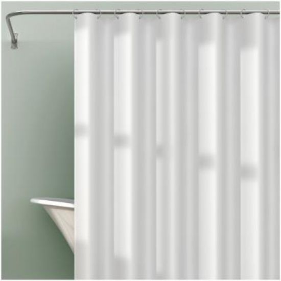 Picture of Shower-Curtain Liner Polyethylene-Vinyl-Acetate Light-weight White 70" X 72"