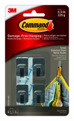 Picture of Adhesive Hooks Metal Pack/4