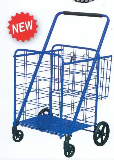 Picture of Shopping-cart Residential Plastic-wheel Swivel-front With-basket 25.4" X 25.9" X 40.7"
