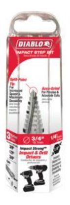 Picture of Step-drill High-speed-steel 12-steps Dual Flute 1/4"-hex-shank 3/8"-7/8"