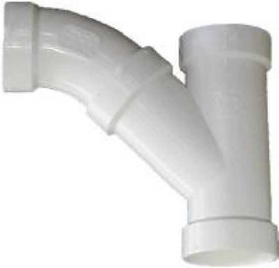 Picture of PVC-Plumbing Schedule-40 Tee-wye Long-turn Dwv H X H X H 2"