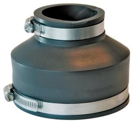 Picture of Schedule-40 Rubber-fitting Flexible Steel/pvc/cast-iron 4" X 2"