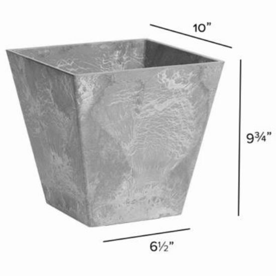Picture of 10" Gry Sq Ella Planter