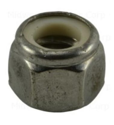 Picture of Hex-Nut Lock-Nut Nylon-insert
