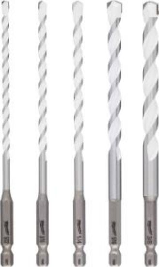 Picture of Drill-Bit Set Carbide Multi-material 1/4"-hex-shank 5-pieces