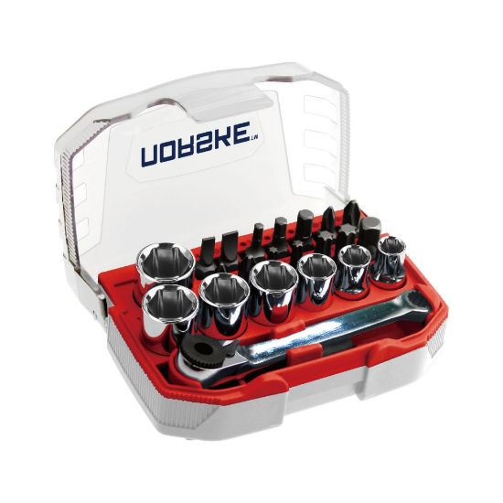 Picture of Bit And Socket Set Impact-ready With Ratchet-wrench 23-pieces