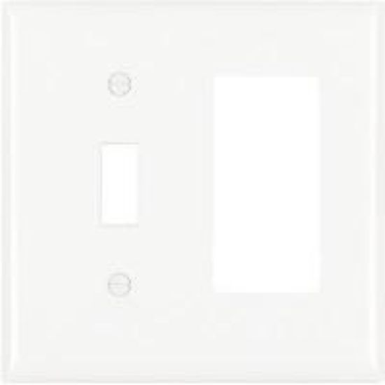 Picture of 2-Gang Combination-Toggle-Decorator Wall-Plate