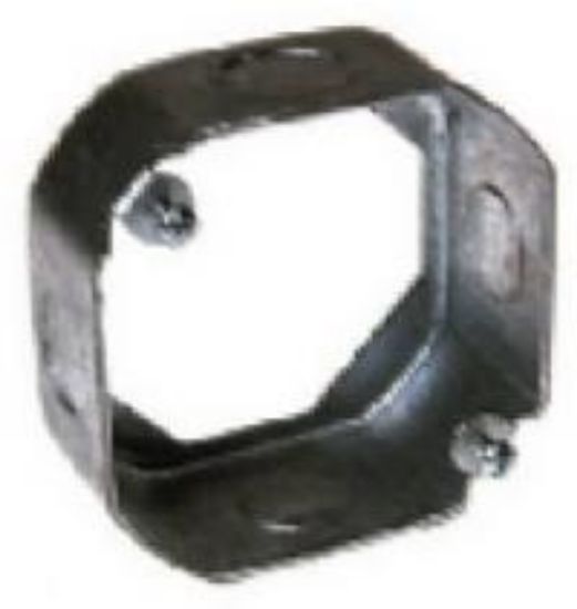 Picture of Octagon Extension Ring Deep Steel 4" X 1-1/2" 1/2" Knockouts