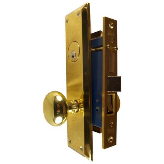 Picture of Mortise-lockset Screw-on Brass