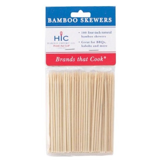 Picture of Barbecue-Skewers Bamboo 4"- Pack/100