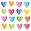 Picture of Lunch Napkins- Aquarell Hearts