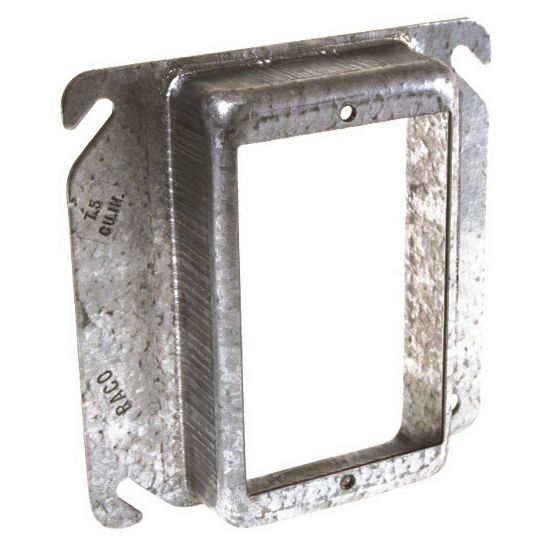 Picture of Device Cover 4 Inch-Long 4 in W Square Galvanized For 1-Device Galvanized