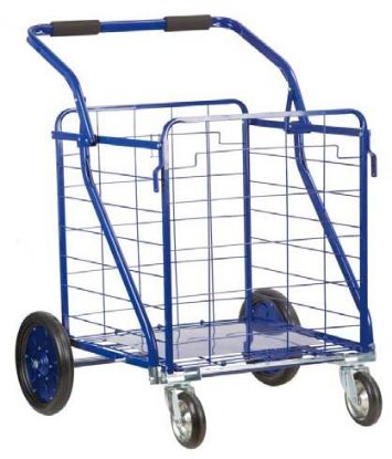 Picture of Shopping-cart Residential Metal-wheel Swivel-front 20" X 20" X 39"