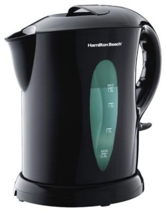 Picture of 1.8 Liter Large Cordless Plastic Kettle Black