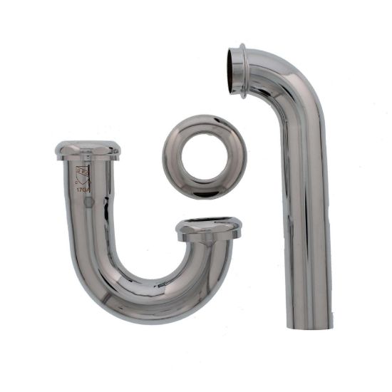 Picture of P-Trap Tubular-brass Adjustable 17-gauge Less-clean-out Chrome-plate 1-1/4"