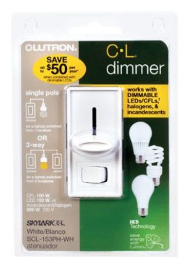 Picture of Sklyark Cfl/led Lighting-Dimmer 150-watt Single-Pole Or 3-Way White