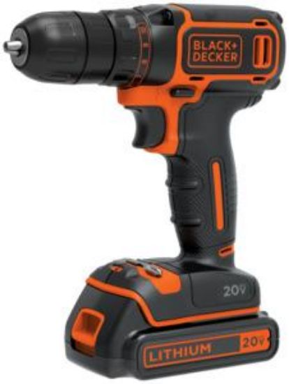 Picture of Drill/driver With Project Kit Lithium-ion Battery 3/8 In Chuck Black/orange