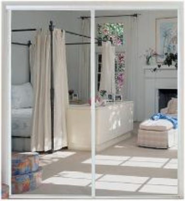 Picture of Mirror Door White Frame 47" X 80-1/2"