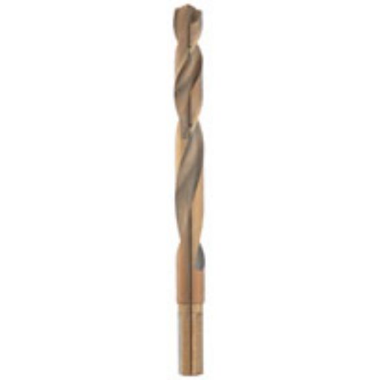 Picture of Drill-bit 27/64 In Dia X 5.12 Inch-long 3.74 Inch-long 3/8 In 3-flat Round Reduced-shank Cobalt