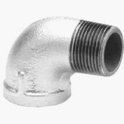 Picture of Galvanized-Plumbing Malleable-Iron Galvanized-Finish Street-Elbow 90° 3/4"