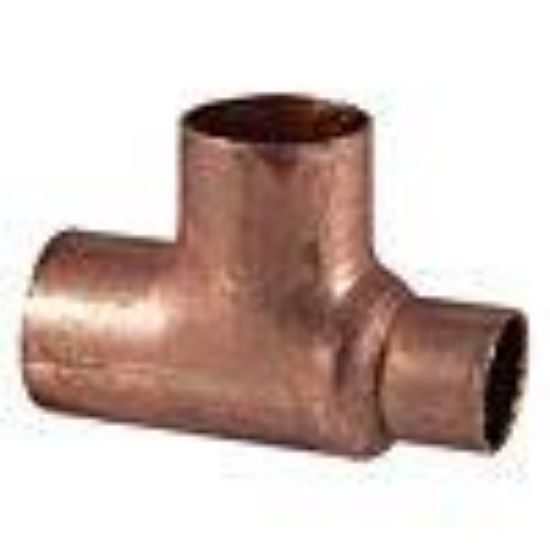 Picture of Wrot-Copper Pressure-Rated Reducing-Tee C X C X C 2 X 3/4" X 2