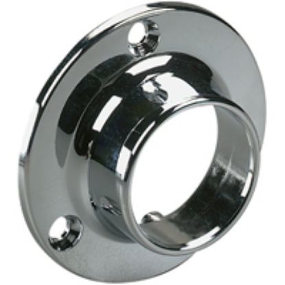 Picture of Closet-Rod ™Knape & Vogt™ Commercial Closed Wall-mount Flange Zinc Chrome