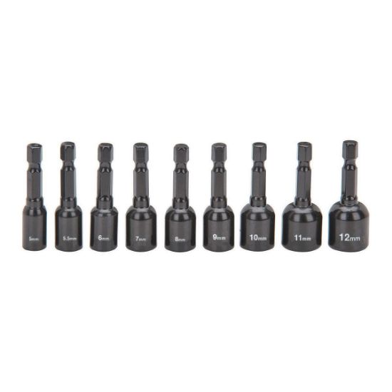 Picture of Nutsetter Kit Metric Magnetic 1/4"-hex-shank 9-pieces