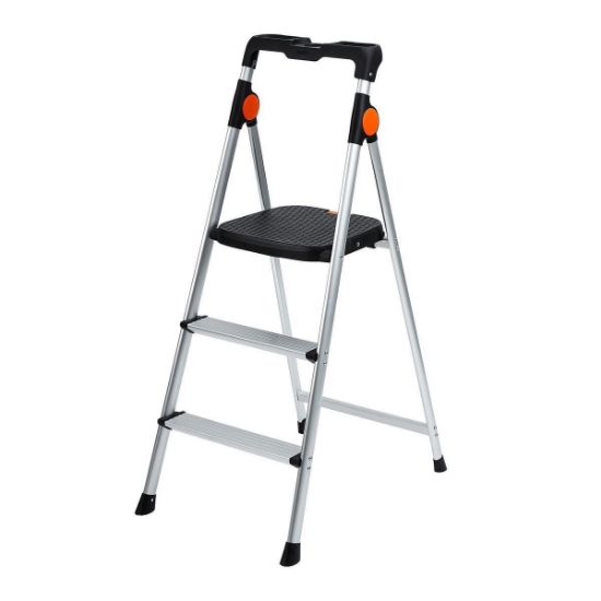 Picture of Step-stool Folding Platform 3-step Aluminum 225-lbs