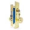 Picture of Mortise-lockset Entry Bolt-through Knob Brass-finish Us3 2-1/2"-backset
