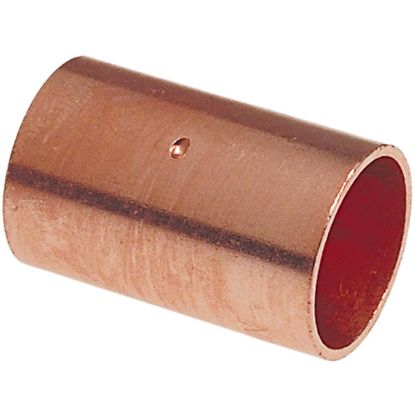 Picture of Wrot-Copper Pressure-Rated Coupling C x C Dimple-Stop 4"