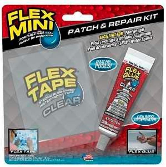 Picture of Flex Seal Poolkitmini Patch And Repair Kit, Clear, 3-piece
