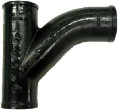 Picture of 3 X 2 No-Hub Sanitary-Tee Long-Turn (wye + 1/8 Bend)