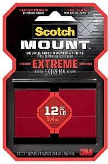 Picture of Extreme Mounting Strips Indoor-&-Outdoor 12 Lbs 1" X 3"