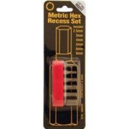 Picture of 6-piece Hex-bit Set Metric