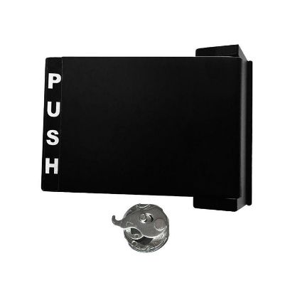 Picture of Push/pull Paddle-handle Narrow-stile Mortise Lock Duranodic-finish Reversible