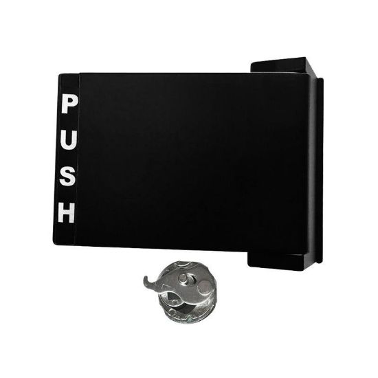 Picture of Push/pull Paddle-handle Narrow-stile Mortise Lock Duranodic-finish Reversible