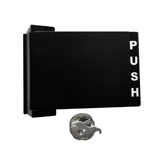 Picture of Push/pull Paddle-handle Narrow-stile Mortise Lock Duranodic-finish Reversible