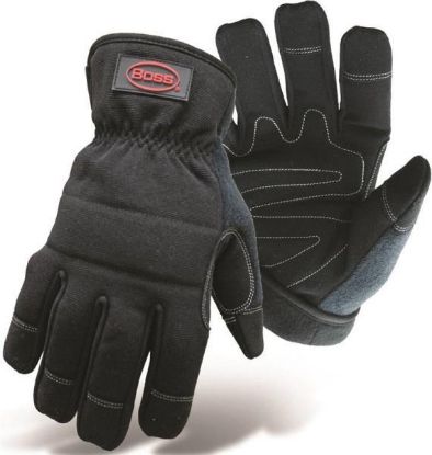 Picture of Utility Gloves Synthetic Padded-Palm Fleece-Lined Black