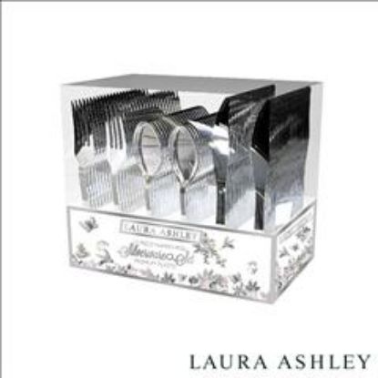 Picture of 60 Pc Classic Silver Cutlery Set= 20 Forks, 20 Spoons, 20 Knives