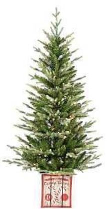 Picture of Christmas-tree Artificial Prelit Candy-can Base 4.5'